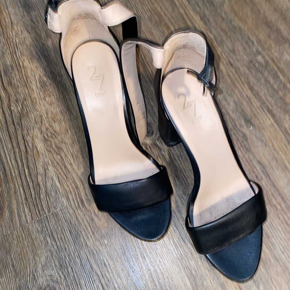 Leather Heel Sandals